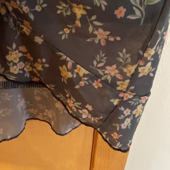 Ophelia Roe Floral Cinched Dress Green Plus Size 2X - Picture 10 of 16